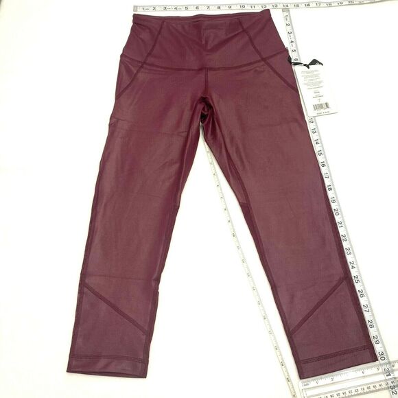 NEW 90 Degree by Reflex Women Waistband Capri Legging Size S Cherry Great Gift - Picture 7 of 10